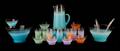Mid Century Blendo Glass 23 Piece Service Set