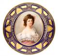 Royal Vienna Style Portrait Plate Signed J Dahn
