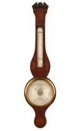 George III Inlaid Banjo Barometer Barnardi  Co
