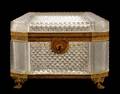 Continental Cut Glass Dresser Box 20th C
