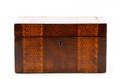 English Tunbridge Inlaid Tea Caddy Late 19th C