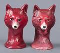 Reproduction Cast Iron Red Fox Banks Two 2
