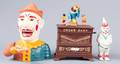 Cast Iron Circus Performers Banks Three 3
