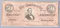 1864 Confederate 50 Bill Richmond VA