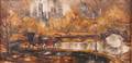 Robert Lebron Oil on Canvas Central Park
