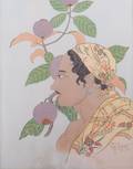 Paul Jacoulet Woodblock Print
