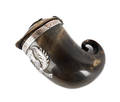 Scottish silver mounted horn snuff mull ca 1800