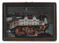 China trade reverse painting on glass ca 1860