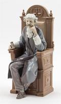 A Large Lladro Porcelain Figure of a Judge
