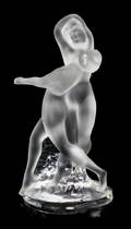 A Lalique Molded and Frosted Glass Figural Group
