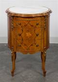 A Louis XV Style Marquetry Side Chest