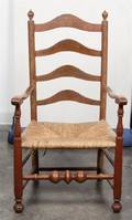 A Provincial Ladderback Armchair