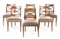 A Set of Six Regency Mahogany Dining Chairs