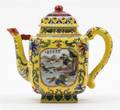 A Famille Jaune Porcelain Teapot