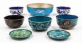 Eight Cloisonne Enameled Articles