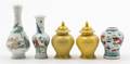 Five Chinese Miniature Porcelain Vases