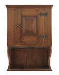 Lancaster County Pennsylvania poplar hanging cupboard late 18th c