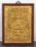 A Tibetan Copper Repousse Thangka