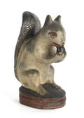Pennsylvania chalkware figure of a squirrel 19th c