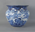 Japanese blue and white jardinire