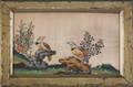 Painting on silk of two birds