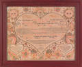 Barton  Jungmann printed birth certificate decorated by Frieerich Krebs