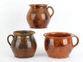 Three pieces of Pennsylvania redware 19th c