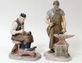 TWO BING  GRONDAHL PORCELAIN FIGURES OF WORKERS