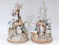 PAIR OF CONTINENTAL PORCELAIN GROUPS