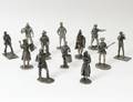 SET OF TWELVE PEWTER LEGENDARY AMERICANS
