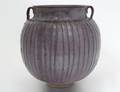 EARLY MING PURPLE GLAZE POTTERY VASE