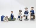 GROUP OF FIVE ROYAL COPENHAGEN PORCELAIN FIGURES