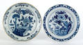 Two Delft blue and white chargers mid 18th c