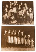 Group of Ten Photographs of Circus Troupes Including