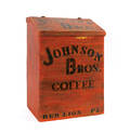 Painted  Johnson Bros Coffee  bin