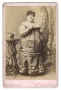 Group of Five Fat Woman Sideshow Cabinet Cards