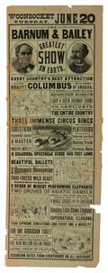 Two Barnum and Bailey Broadsides Including a broadside