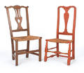 Two New England country side chairs
