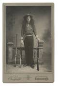 Cabinet Card Photo of Sharpshooter Wyoming Jack