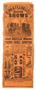 Three Wild West Show Broadsides Including broadsides