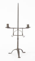 Wrought iron table top candlestand 20th c