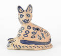 Stoneware figure of a cat 19th c