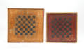 Two painted game boards