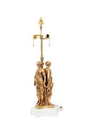 Bronze figural table lamp