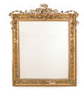 Victorian giltwood mirror