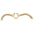 Yellow gold gemset link bracelet