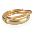 Two yellow gold bracelets