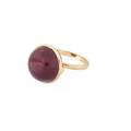 Ruby cabochon  yellow gold ring