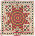 New Jersey or Maryland Bethlehem star album quilt mid 19th c