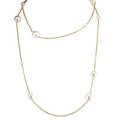 Elsa peretti pearl  18k yellow gold sprinkle necklace